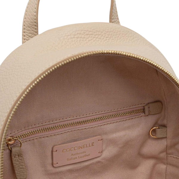 Coccinelle - Γυναικείο Σακίδιο Πλάτης Nory Backpack E1U45140201-N64 Μπεζ E1U45140201-N64