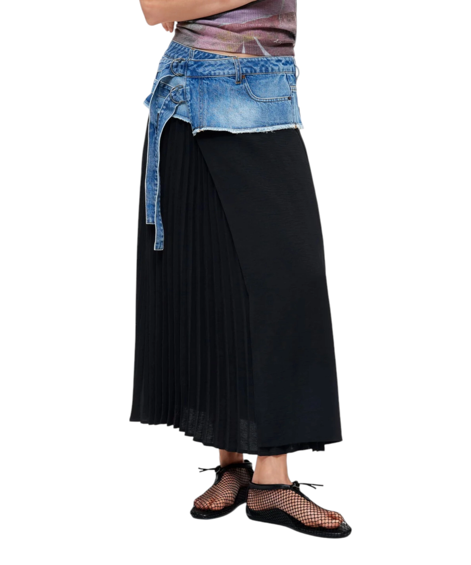 Desigual - Γυναικεία Μακριά Φούστα College 26WWFD01-5053 ΜαύροΜπλε (2) Desigual - Γυναικεία Μακριά Φούστα College 26WWFD01-5053 Μαύρο/Μπλε 26WWFD01-5053