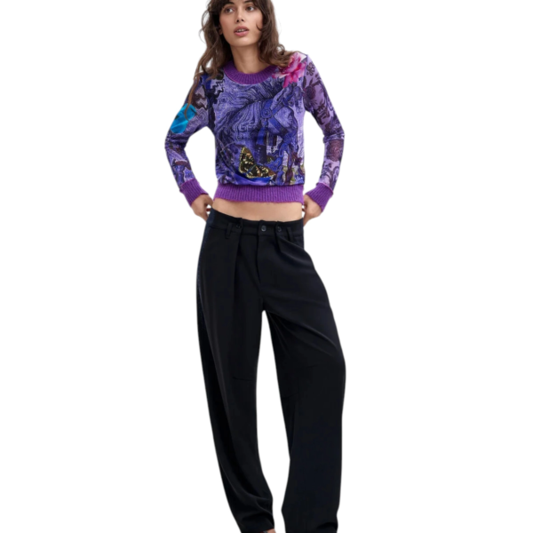 Desigual - Γυναικεία Μπλούζα Horse M. C. Lacroix 26WWTK60-3048 Λιλά 26WWTK60-3048