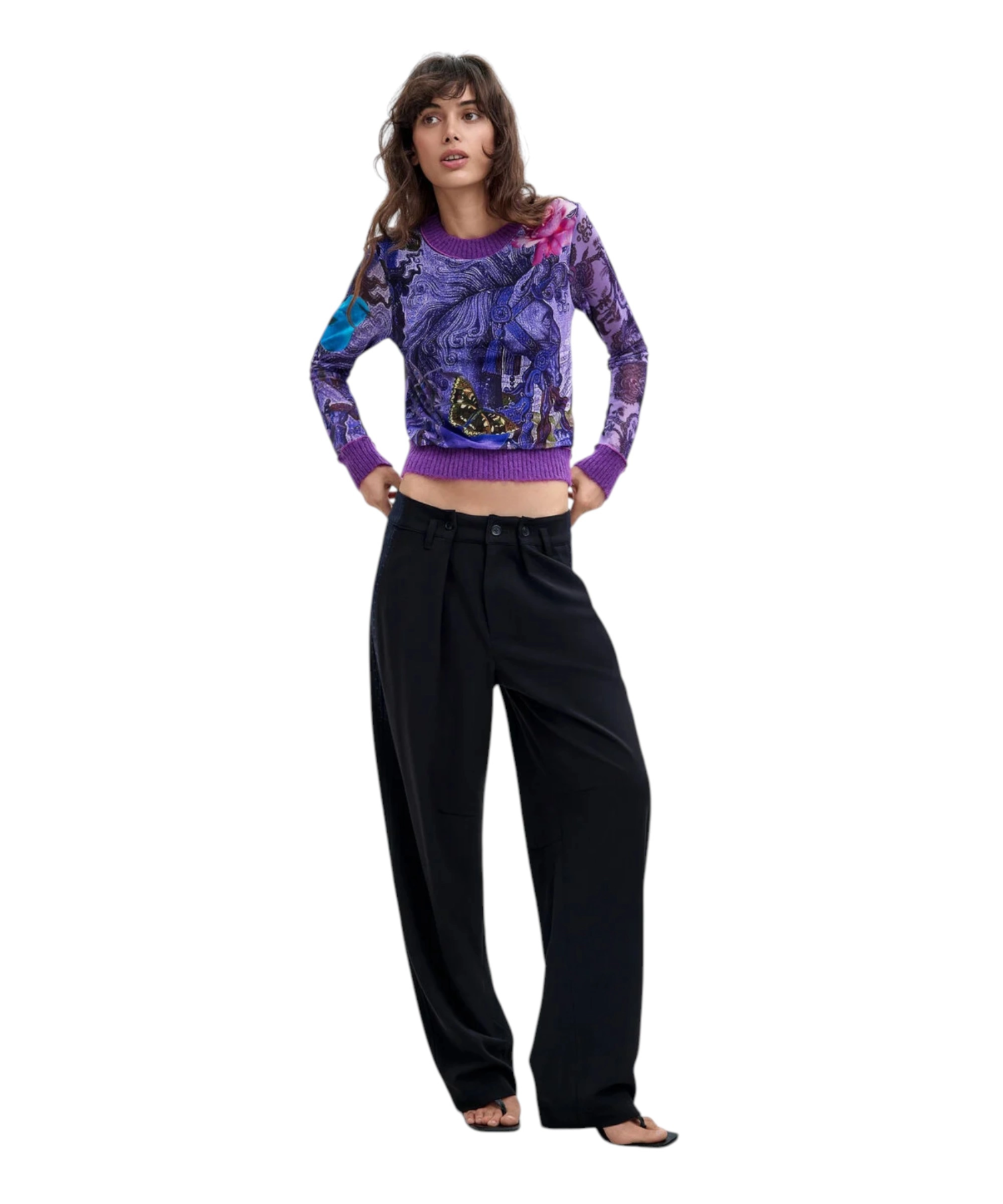 Desigual – Γυναικεία Μπλούζα Horse M. C. Lacroix 26WWTK60-3048 Λιλά (2) Desigual - Γυναικεία Μπλούζα Horse M. C. Lacroix 26WWTK60-3048 Λιλά 26WWTK60-3048