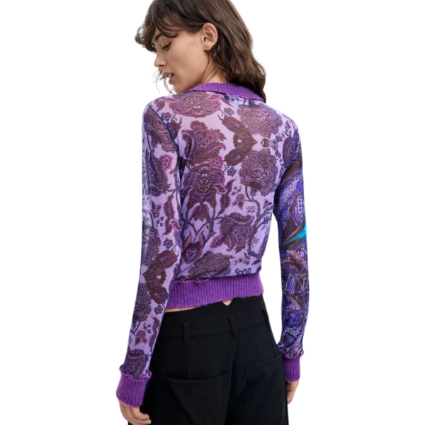 Desigual - Γυναικεία Μπλούζα Horse M. C. Lacroix 26WWTK60-3048 Λιλά 26WWTK60-3048