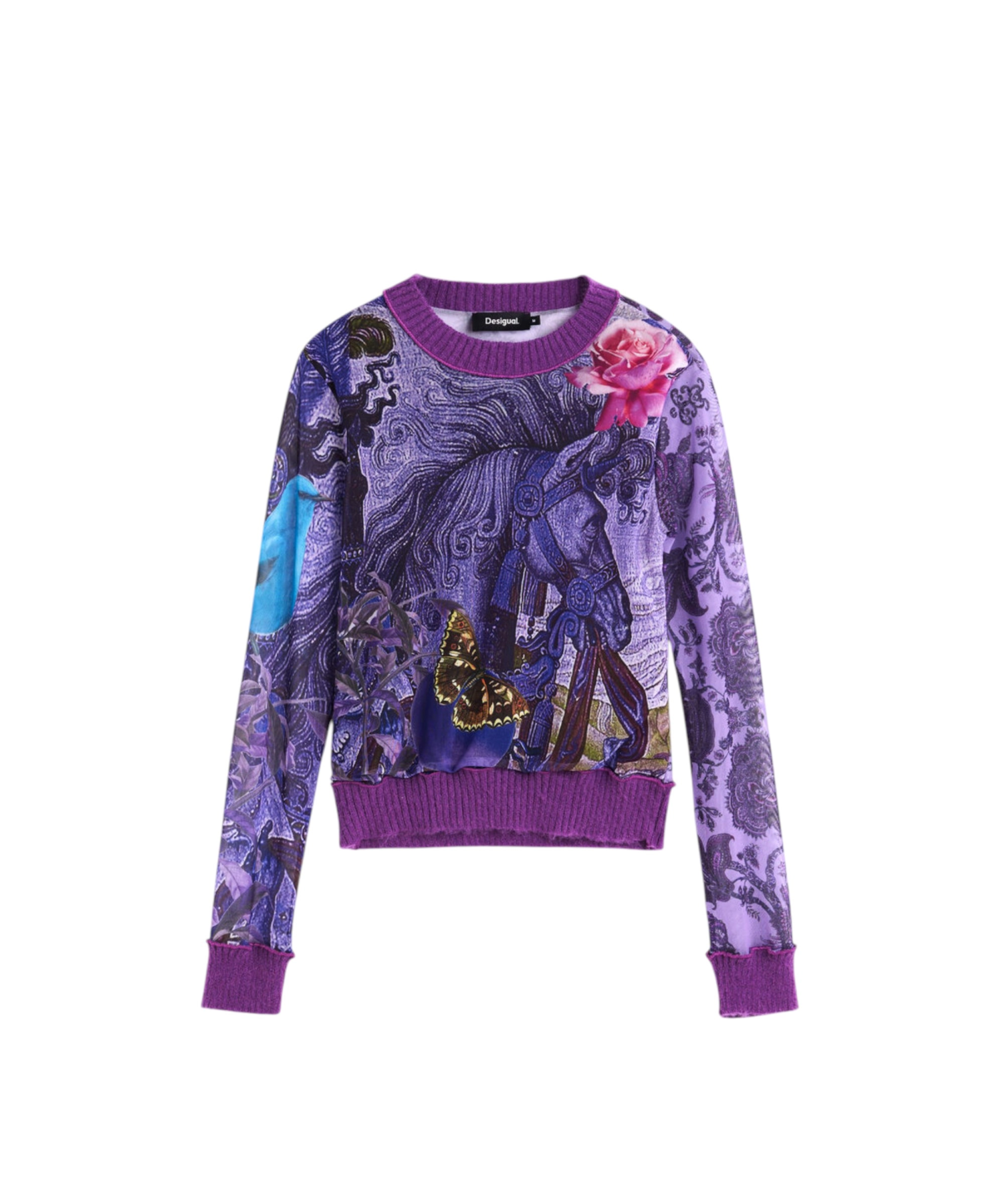 Desigual – Γυναικεία Μπλούζα Horse M. C. Lacroix 26WWTK60-3048 Λιλά (5) Desigual - Γυναικεία Μπλούζα Horse M. C. Lacroix 26WWTK60-3048 Λιλά 26WWTK60-3048