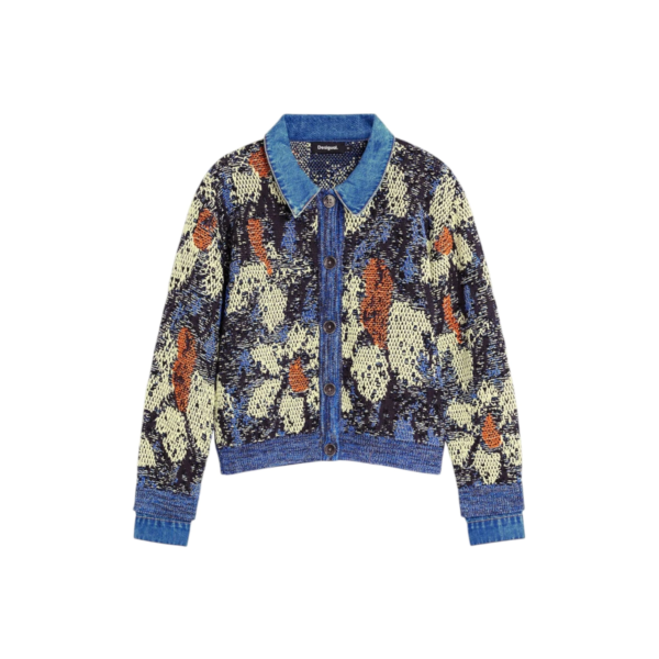 Desigual - Γυναικεία Πλεκτή Ζακέτα Vinil 26WWJF47-5008 Πολύχρωμο 26WWJF47-5008
