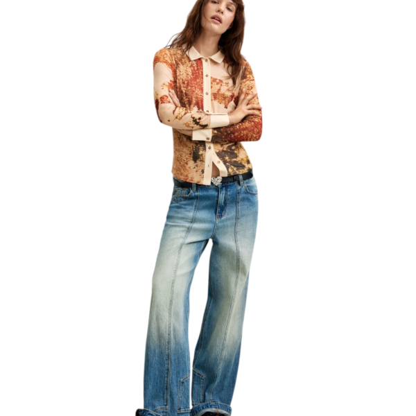 Desigual - Γυναικεία Πλεκτή Μπλούζα Atenas 26WWTK23-6004 Πολύχρωμο 26WWTK23-6004