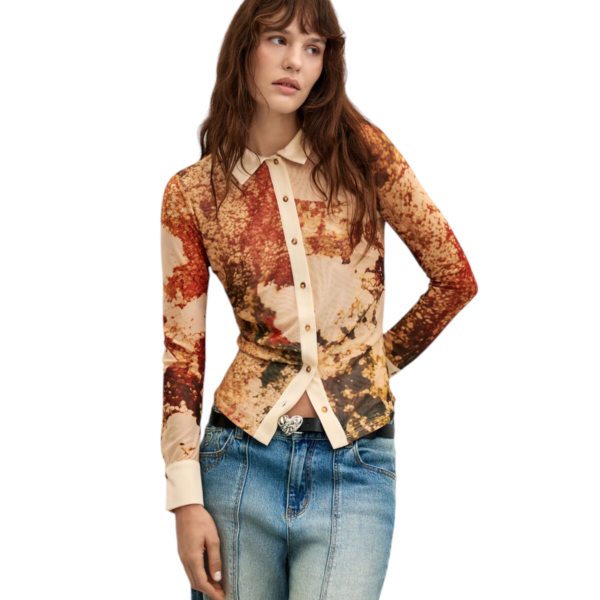 Desigual - Γυναικεία Πλεκτή Μπλούζα Atenas 26WWTK23-6004 Πολύχρωμο