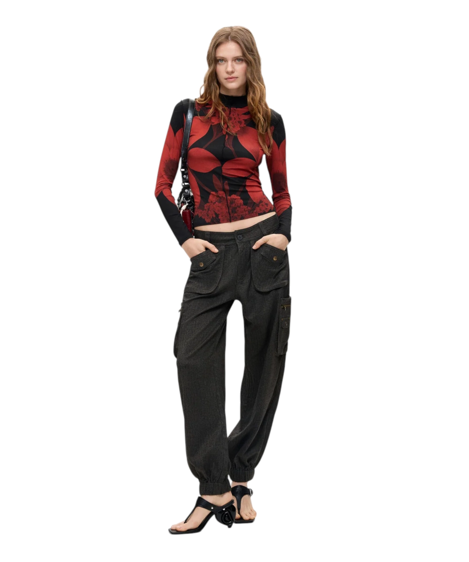 Desigual – Γυναικεία Πλεκτή Μπλούζα Sendai 26WWTK54-2000 ΜαύροΚόκκινο (2) Desigual - Γυναικεία Πλεκτή Μπλούζα Sendai 26WWTK54-2000 Μαύρο/Κόκκινο 26WWTK54-2000