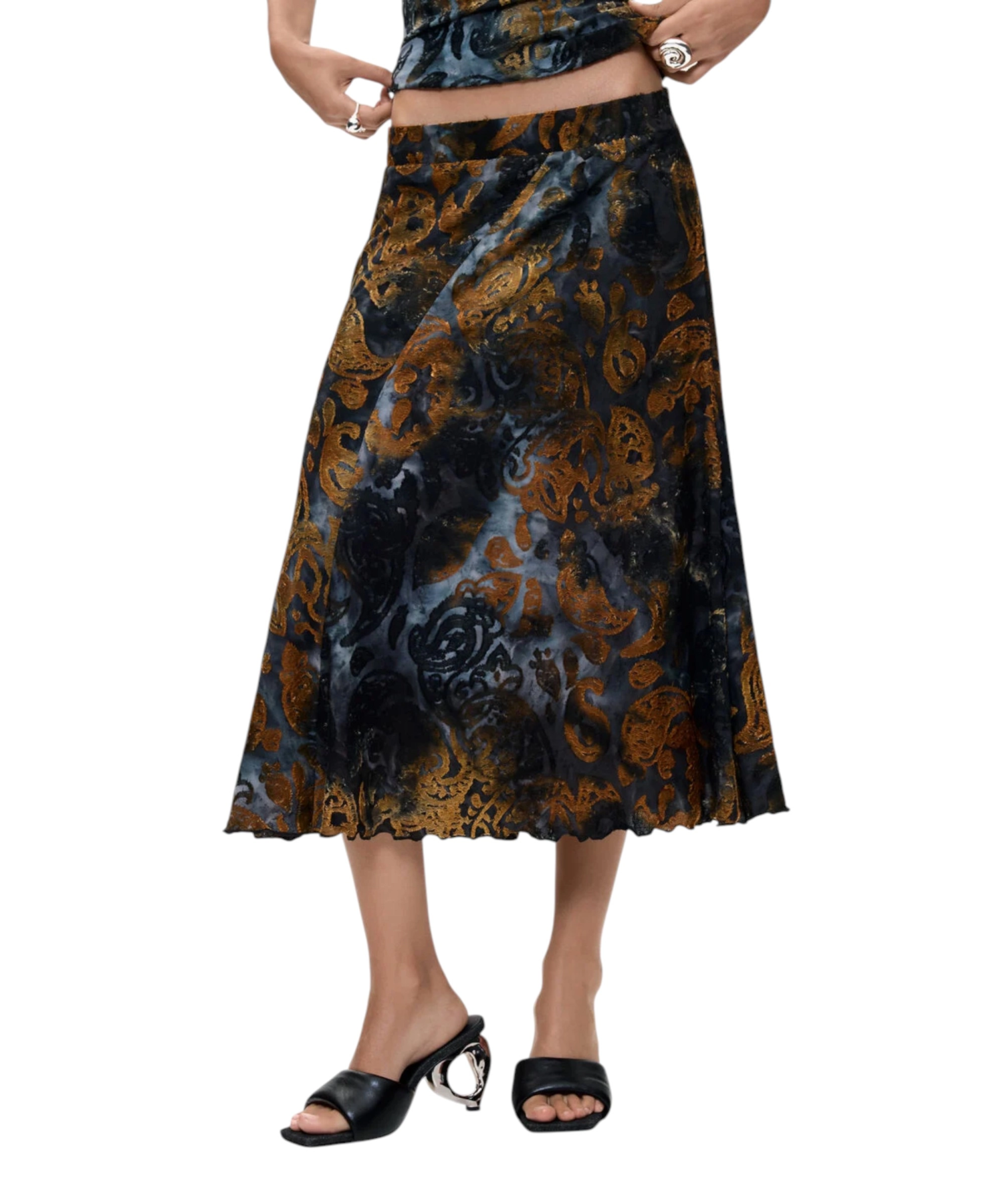 Desigual – Γυναικεία Πλεκτή Φούστα Σωλήνας Dublin 26WWFK04-5030 ΜπλεΚαφέ (2) Desigual - Γυναικεία Πλεκτή Φούστα Σωλήνας Dublin 26WWFK04-5030 Μπλε/Καφέ 26WWFK04-5030