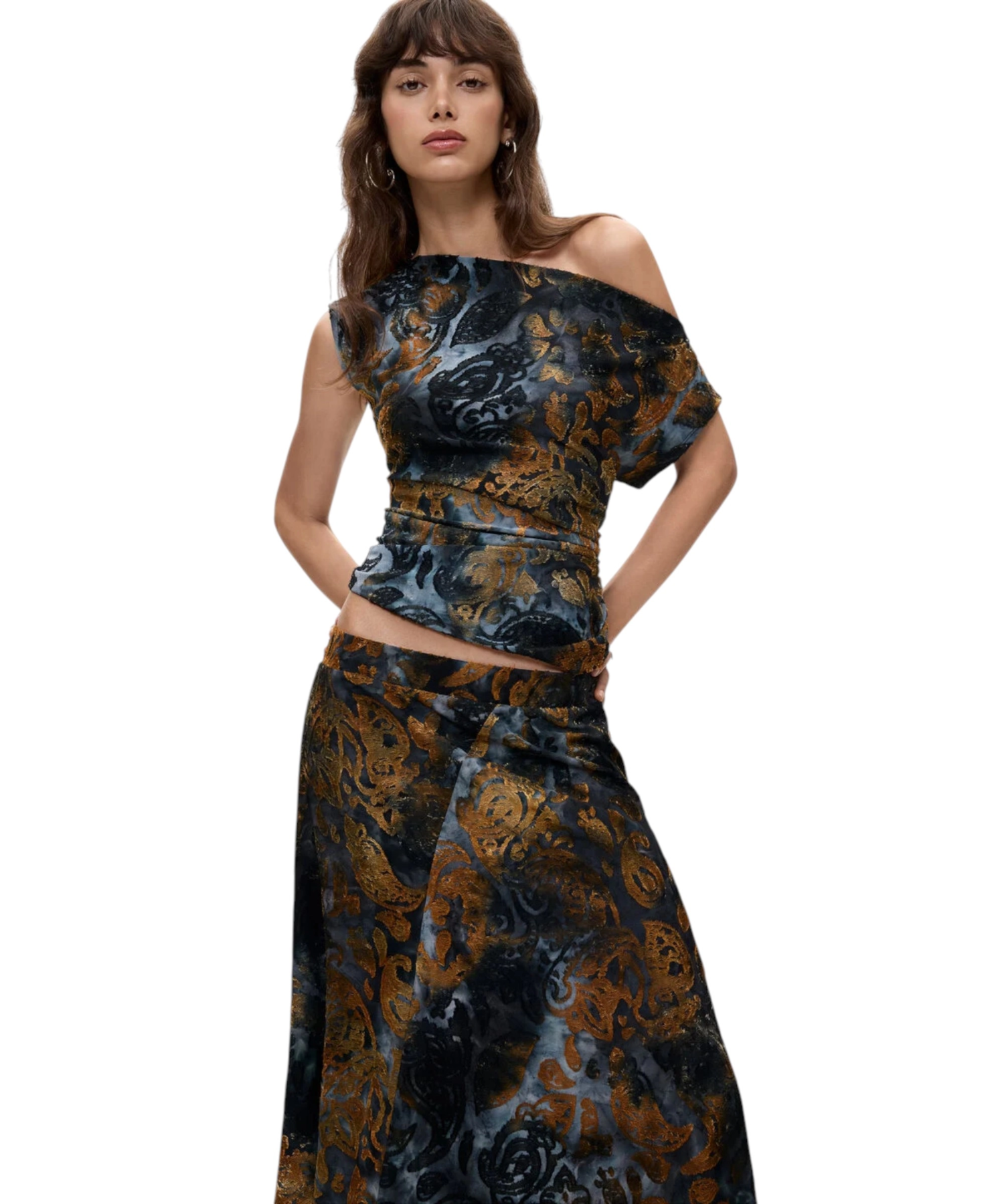 Desigual – Γυναικεία Πλεκτή Φούστα Σωλήνας Dublin 26WWFK04-5030 ΜπλεΚαφέ (3) Desigual - Γυναικεία Πλεκτή Φούστα Σωλήνας Dublin 26WWFK04-5030 Μπλε/Καφέ 26WWFK04-5030
