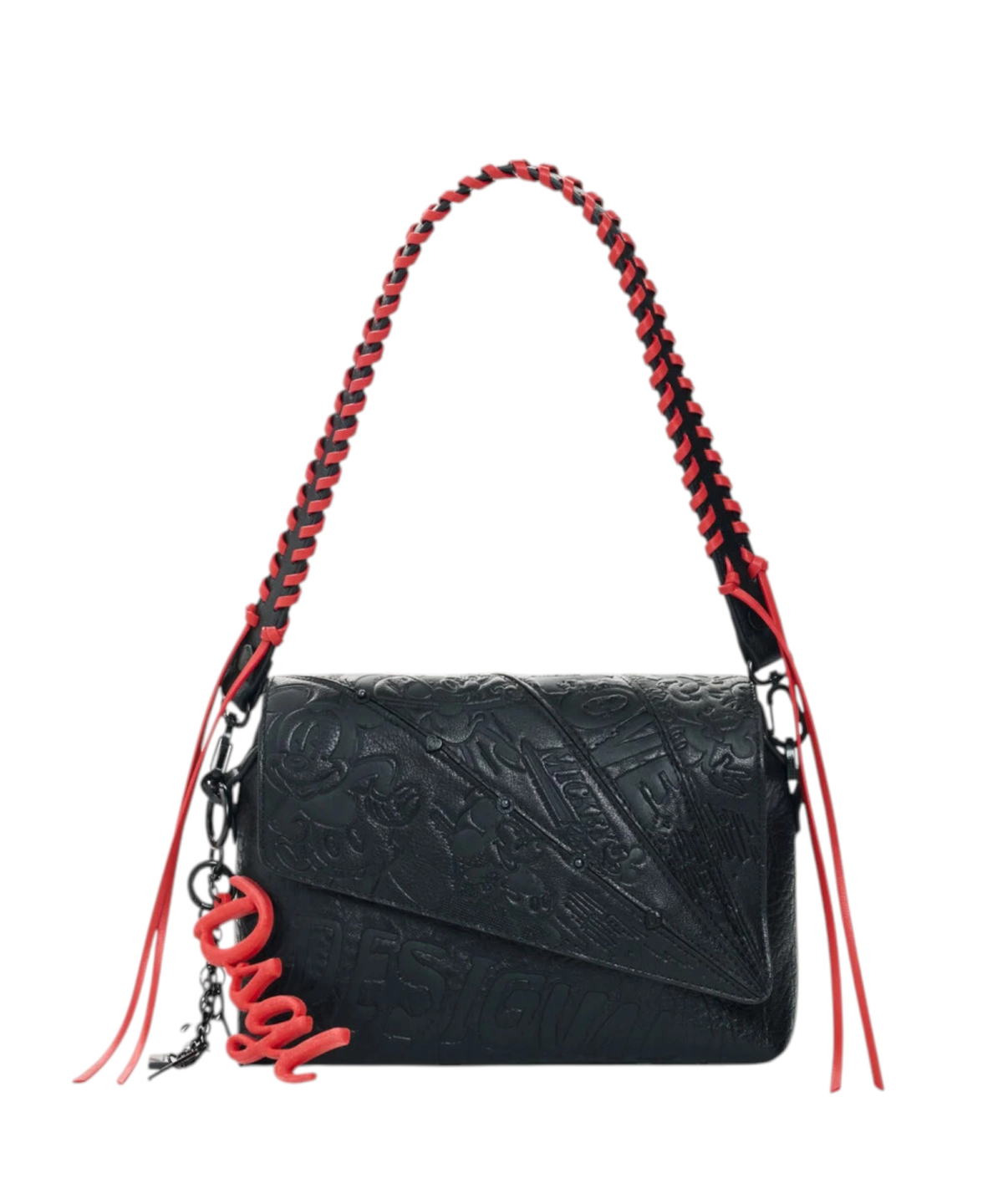 Desigual - Γυναικεία Τσάντα Ώμου All Mickey Phuket Mini Soft 26WAXP76-2000 Μαύρο