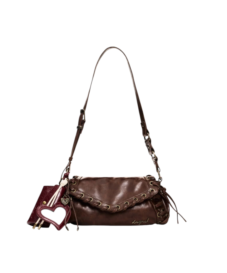 Desigual - Γυναικεία Τσάντα Ώμου Galaxy Zarauz 26WAXP43-6009 Καφέ