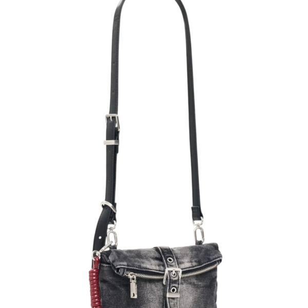 Desigual - Γυναικεία Τσάντα Ώμου Half Logo Denim 26WAYD01-2070 Μαύρο 26WAYD01-2070
