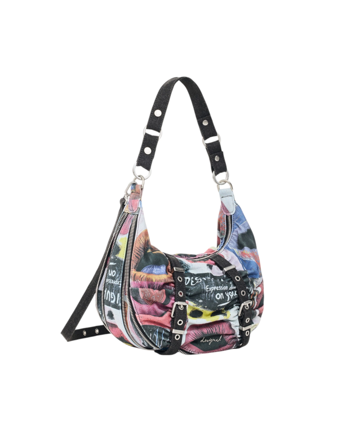 Desigual – Γυναικεία Τσάντα Ώμου Scratched Blue Calgary 26WAXA31-5016 Πολύχρωμο (2) Desigual - Γυναικεία Τσάντα Ώμου Scratched Blue Calgary 26WAXA31-5016 Πολύχρωμο 26WAXA31-5016