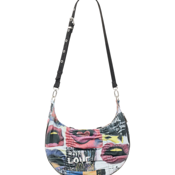 Desigual - Γυναικεία Τσάντα Ώμου Scratched Blue Calgary 26WAXA31-5016 Πολύχρωμο 26WAXA31-5016