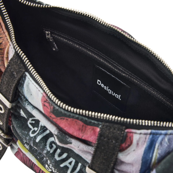 Desigual - Γυναικεία Τσάντα Ώμου Scratched Blue Calgary 26WAXA31-5016 Πολύχρωμο 26WAXA31-5016
