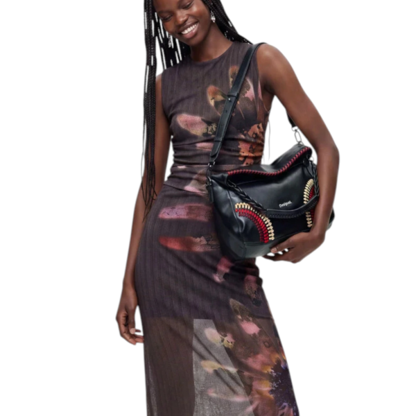 Desigual - Γυναικεία Τσάντα Ώμου Sonique Loverty 26WAXP96-2000 Μαύρο 26WAXP96-2000