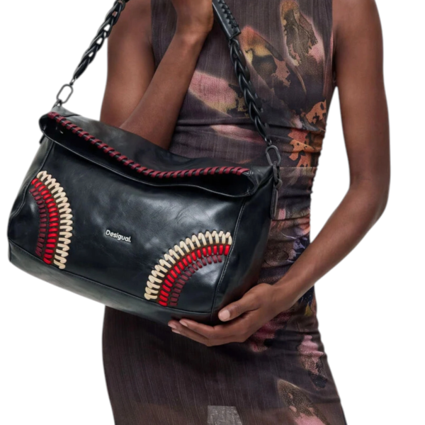 Desigual - Γυναικεία Τσάντα Ώμου Sonique Loverty 26WAXP96-2000 Μαύρο 26WAXP96-2000