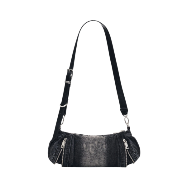 Desigual - Γυναικεία Τσάντα Ώμου/ Χιαστί Half Logo Denim Zarauz 26WAXD07-2070 Μαύρο 26WAXD07-2070