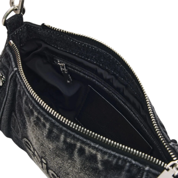 Desigual - Γυναικεία Τσάντα Ώμου/ Χιαστί Half Logo Denim Zarauz 26WAXD07-2070 Μαύρο 26WAXD07-2070