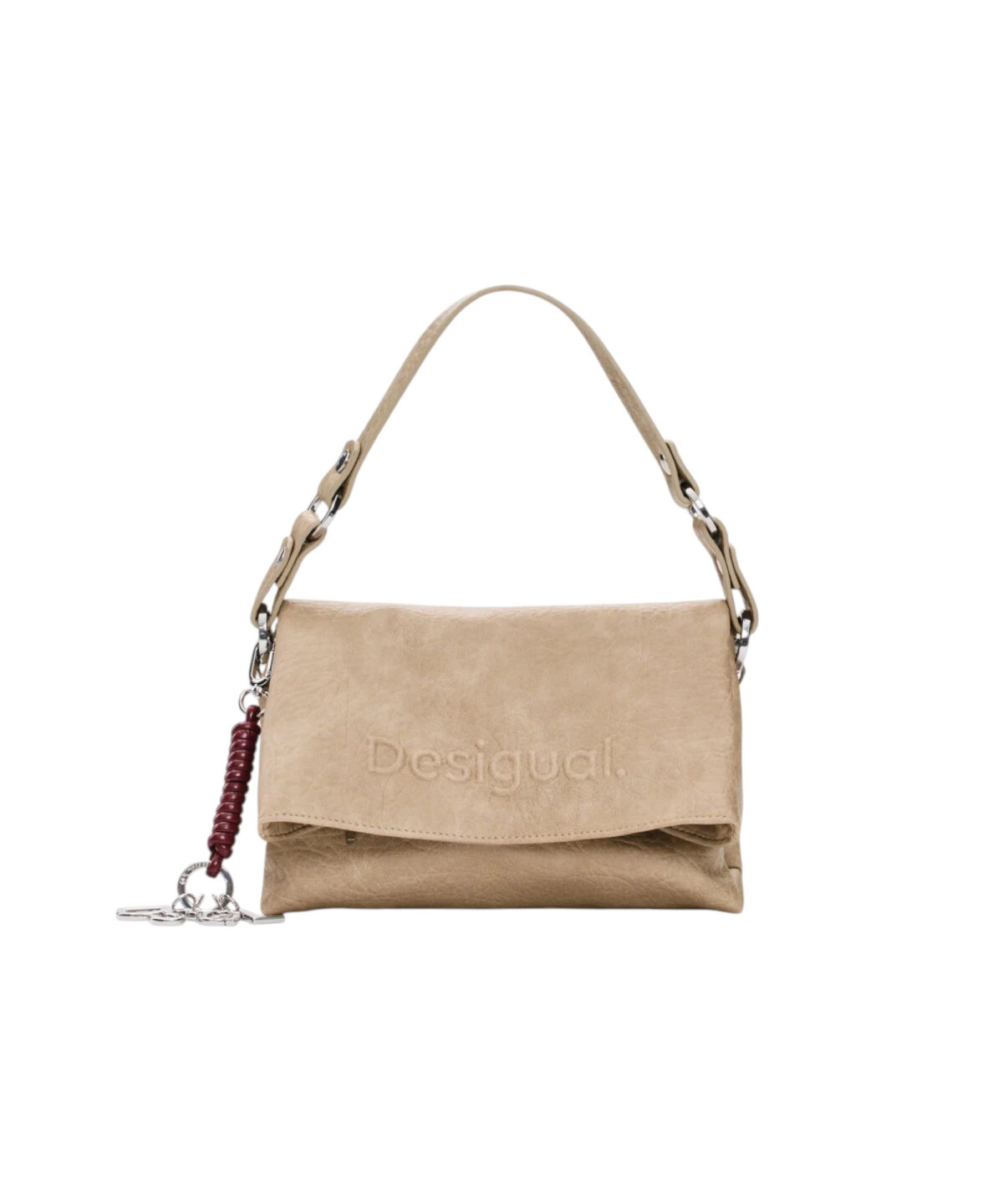 Desigual - Γυναικεία Τσάντα Ώμου / Χιαστί Half Logo Venecia 4.0 26WAXP51-1008 Μπεζ