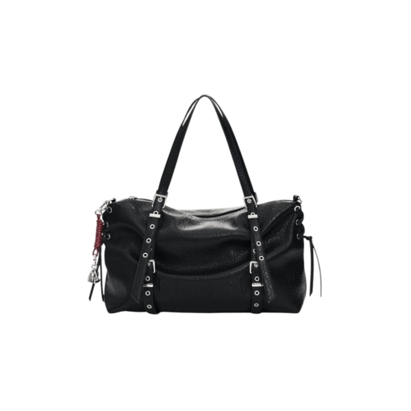 Desigual - Γυναικεία Τσάντα Ώμου/ Χιαστί Lanuza Half Logo 26WAXP06-2000 Μαύρο