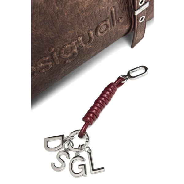 Desigual - Γυναικεία Τσάντα Ώμου/ Χιαστί Lanuza New Half Logo 26WAXPAF-6044 Καφέ 26WAXPAF-6044