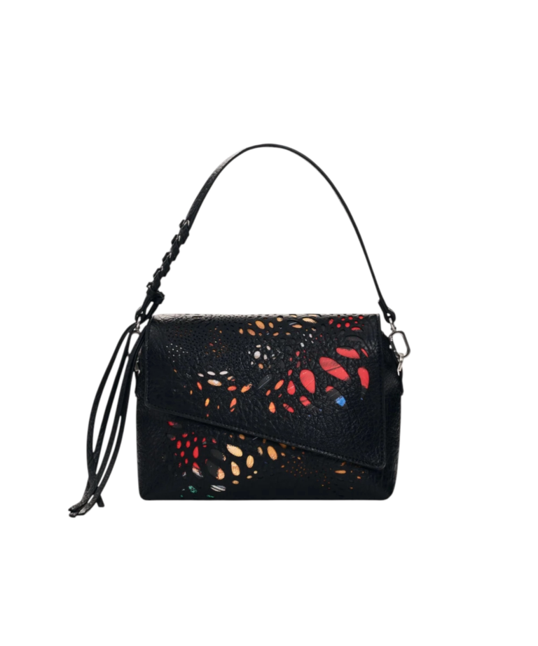 Desigual - Γυναικεία Τσάντα Ώμου / Χιαστί Notus Print Phuket Mini 26WAXP94-2000 Μαύρο
