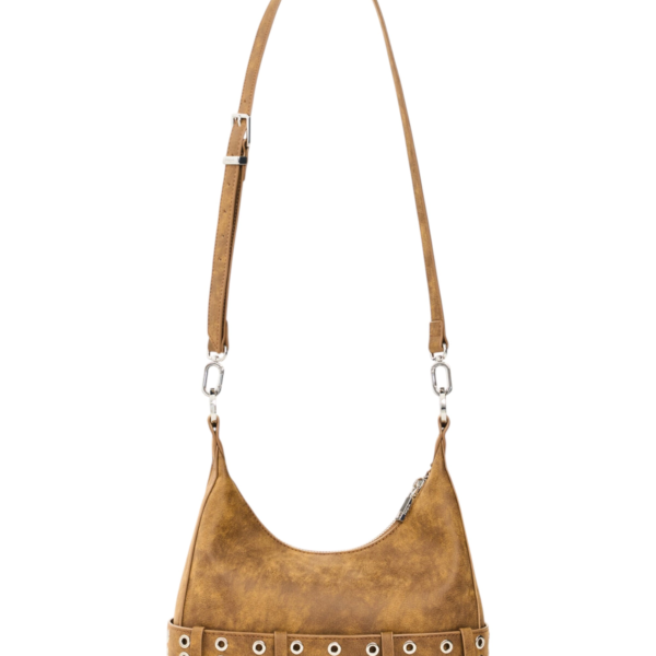 Desigual - Γυναικεία Τσάντα Ώμου / Χιαστί Valentine 26WAXP68-6011 Κάμελ 26WAXP68-6011