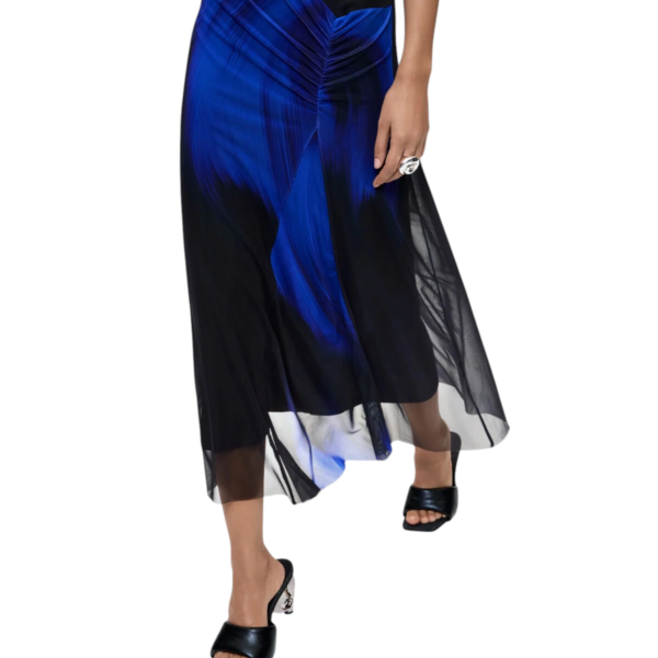 Desigual - Γυναικείο Midi Πλεκτό Φόρεμα Estambul 26WWVK26-5023 Μαύρο/ Μπλε 26WWVK26-5023