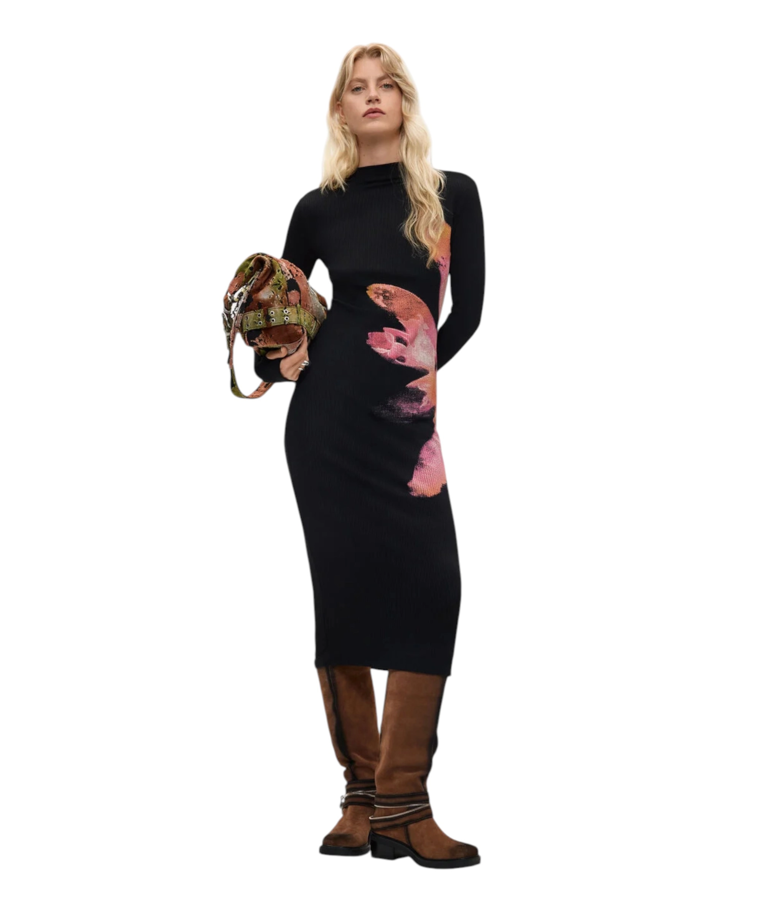 Desigual - Γυναικείο Midi Πλεκτό Φόρεμα Sevilla 26WWVK25-2000 Μαύρο με Σχέδια (1) Desigual - Γυναικείο Midi Πλεκτό Φόρεμα Sevilla 26WWVK25-2000 Μαύρο με Σχέδια 26WWVK25-2000