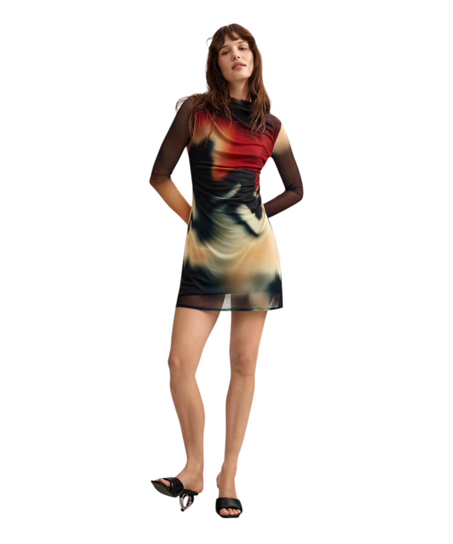 Desigual - Γυναικείο Mini Φόρεμα Estocolmo 26WWVK22-2000 Μαύρο με Σχέδια (1) Desigual - Γυναικείο Mini Φόρεμα Estocolmo 26WWVK22-2000 Μαύρο με Σχέδια 26WWVK22-2000
