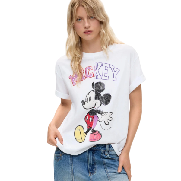 Desigual -Γυναικείο T-Shirt Migmickey 26WWTK59-1000 Λευκό