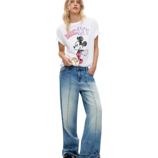 Desigual -Γυναικείο T-Shirt Migmickey 26WWTK59-1000 Λευκό 26WWTK59-1000