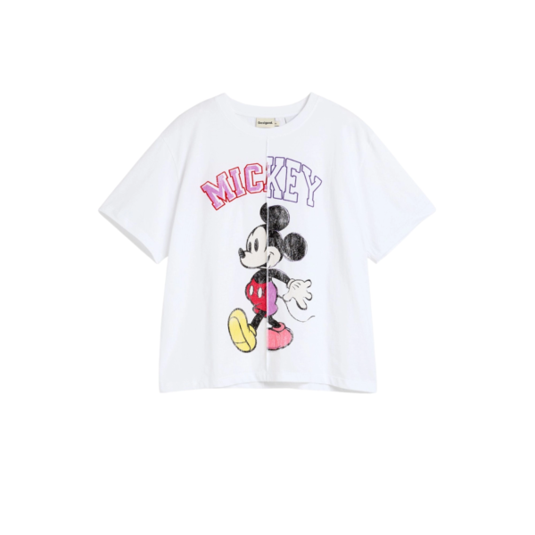 Desigual -Γυναικείο T-Shirt Migmickey 26WWTK59-1000 Λευκό 26WWTK59-1000