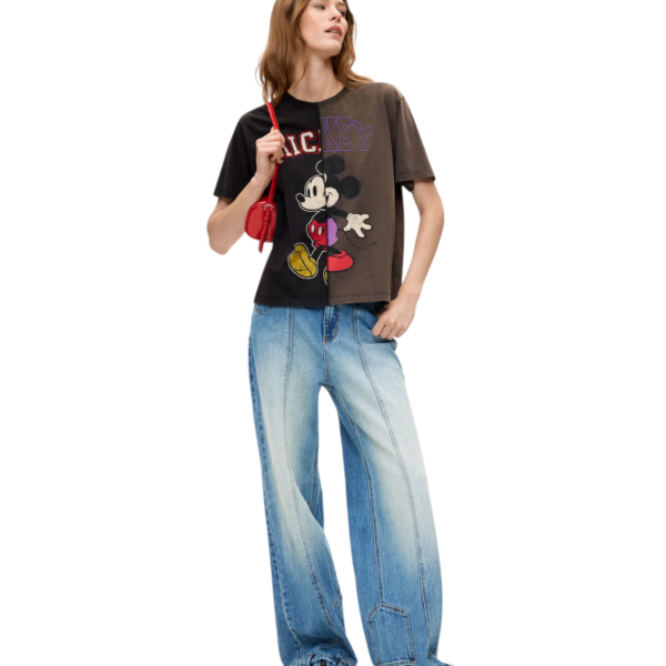 Desigual -Γυναικείο T-Shirt Migmickey 26WWTK59-2002 Ανθρακί 26WWTK59-2002
