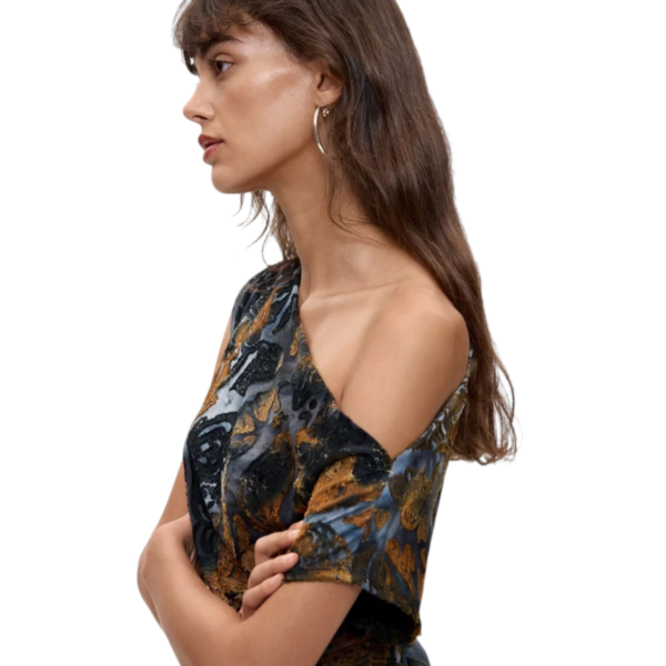Desigual -Γυναικείο Ασύμμετρο Πλεκτό Τοπ Dublin 26WWTK27-5031 Πολύχρωμο 26WWTK27-5031