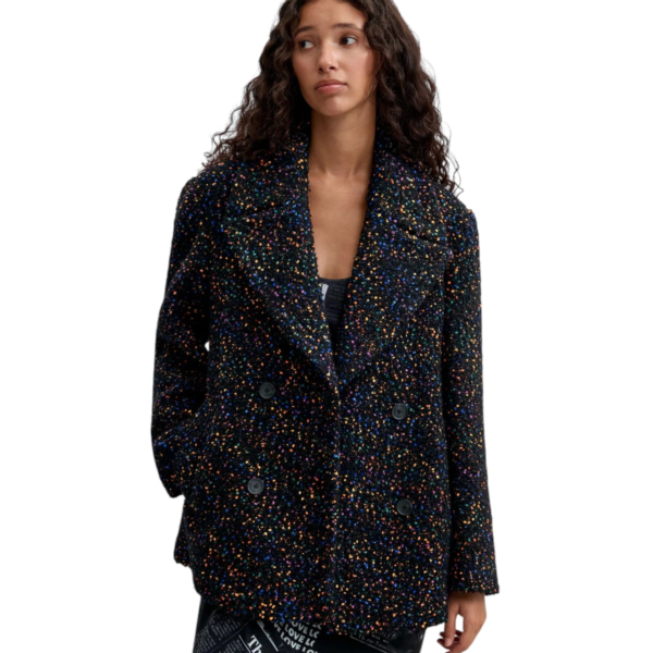 Desigual - Γυναικείο Ημίπαλτο Bottone 26WWEW21-2000 Μαύρο 26WWEW21-2000
