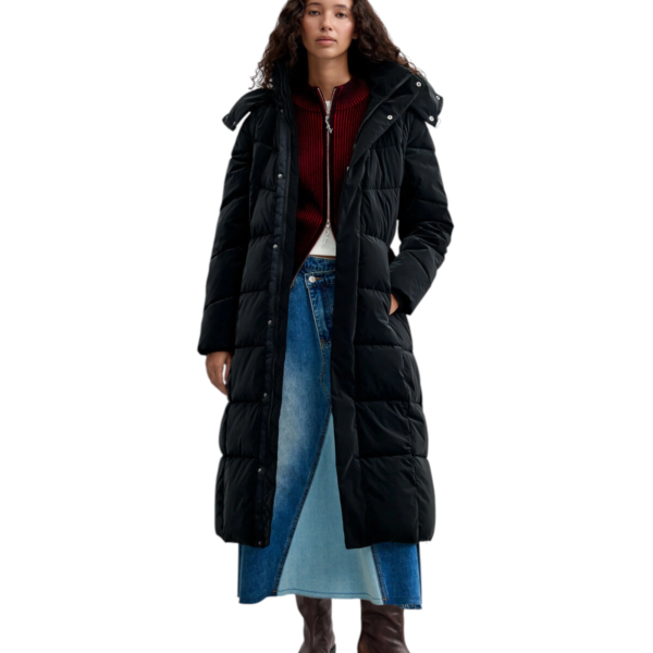 Desigual - Γυναικείο Μακρύ Καπιτονέ Μπουφάν Lindsay 26WWEW34-2000 Μαύρο 26WWEW34-2000
