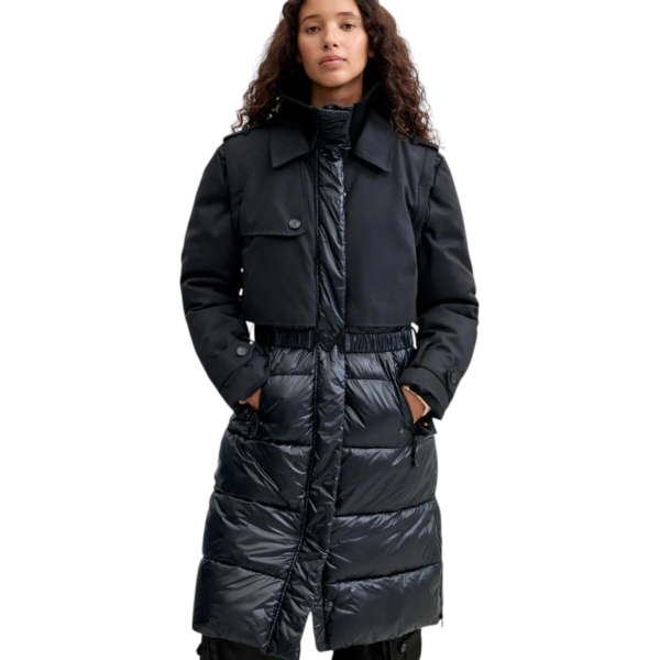 Desigual - Γυναικείο Μακρύ Μπουφάν Marina 26WWEW35-2000 Μαύρο 26WWEW35-2000