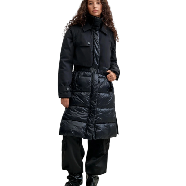 Desigual - Γυναικείο Μακρύ Μπουφάν Marina 26WWEW35-2000 Μαύρο