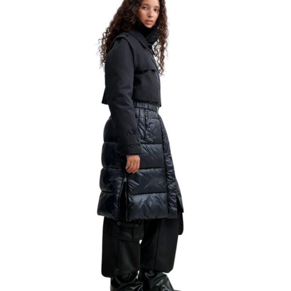 Desigual - Γυναικείο Μακρύ Μπουφάν Marina 26WWEW35-2000 Μαύρο 26WWEW35-2000