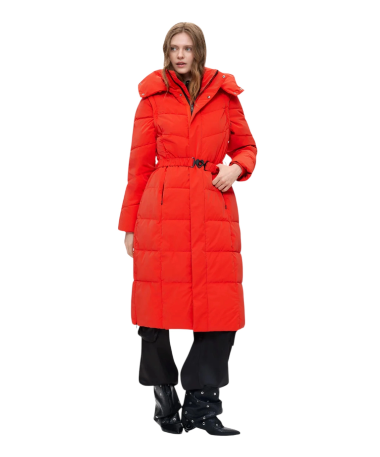 Desigual - Γυναικείο Μακρύ Φουσκωτό Μπουφάν Miltien 26WWEW52-7002 Πορτοκαλί