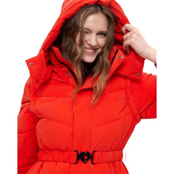 Desigual - Γυναικείο Μακρύ Φουσκωτό Μπουφάν Miltien 26WWEW52-7002 Πορτοκαλί 26WWEW52-7002