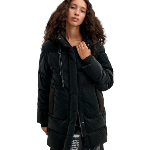 Desigual - Γυναικείο Μακρύ Φουσκωτό Μπουφάν Priscilla 26WWEW54-2000 Μαύρο 26WWEW54-2000