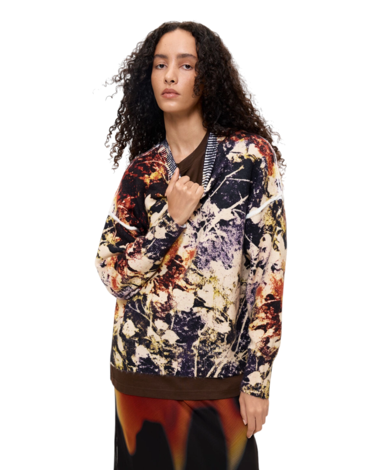 Desigual - Γυναικείο Πλεκτό Πουλόβερ Camouflage 26WWJF42-8018 Πολύχρωμο