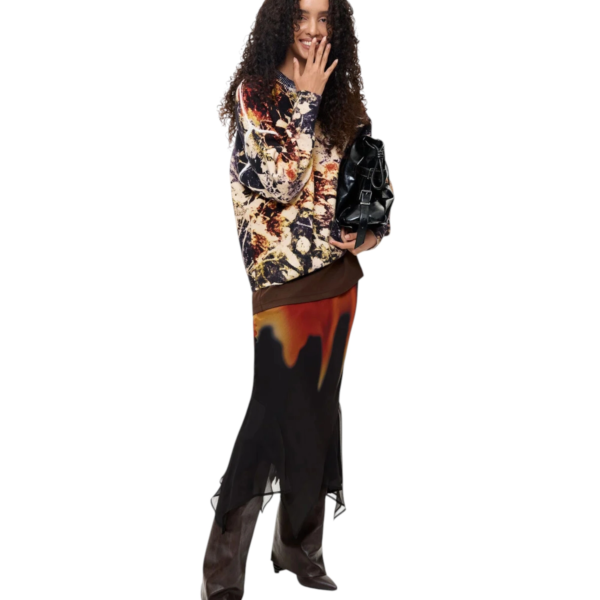 Desigual - Γυναικείο Πλεκτό Πουλόβερ Camouflage 26WWJF42-8018 Πολύχρωμο 26WWJF42-8018