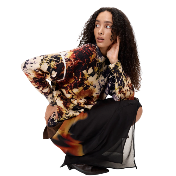 Desigual - Γυναικείο Πλεκτό Πουλόβερ Camouflage 26WWJF42-8018 Πολύχρωμο 26WWJF42-8018