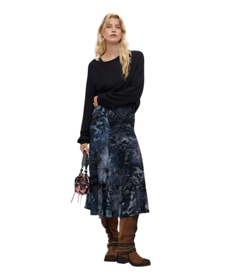 Desigual - Γυναικείο Πλεκτό Φόρεμα Dubrovnik 26WWVK47-5030 Μαύρο