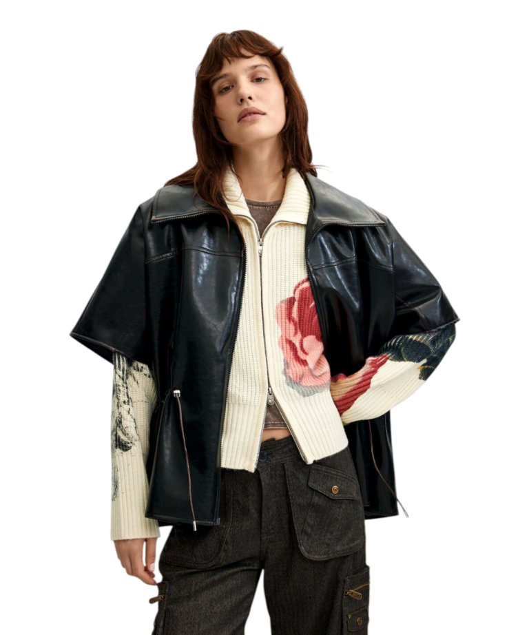 Desigual - Γυναικείο Πόντσο Richmond 26WAIP02-2000 Μαύρο