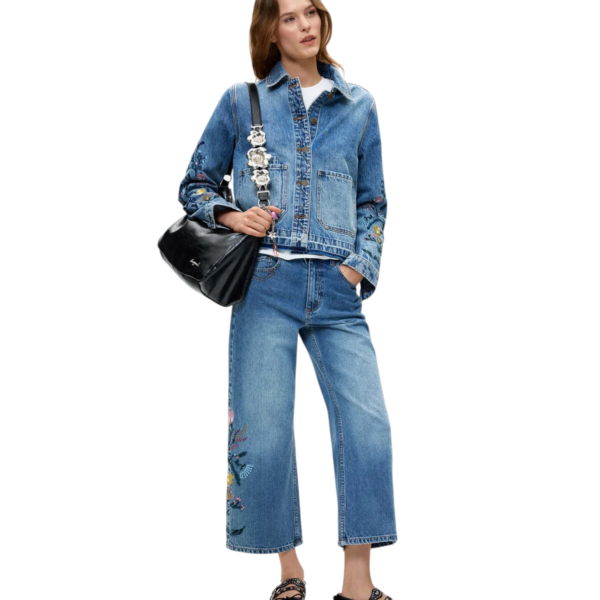 Desigual - Γυναικείο Τζιν Παντελόνι Bridget 26WWDD16-5053 Μπλε