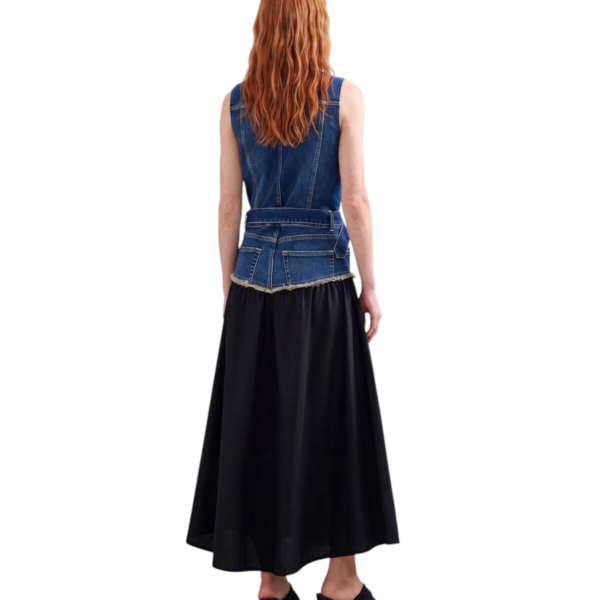 Desigual - Γυναικείο Φόρεμα Denim Χωρίς Μανίκια Gigi 26WWVD03-5053 Μπλε/Μαύρο 26WWVD03-5053